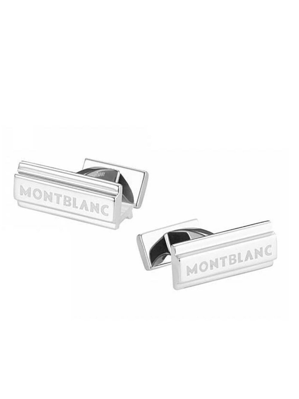 MONTBLANC STERLING SILVER SARTORIAL RECTANGULAR CUFFLINKS GERMANY